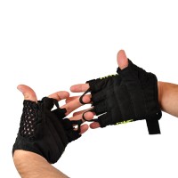 Fitness rukavice LIFEFIT® FIT, vel. L, černo-zelené