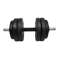 Činka nakládací LIFEFIT® jednoruční 13 kg, vinyl-cement, 30mm tyč/6x kotouč