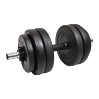 Činka nakládací LIFEFIT® jednoruční 13 kg, vinyl-cement, 30mm tyč/6x kotouč