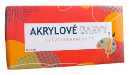 Akrylové barvy 12ks