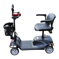 Elektrický čtyřkolový vozík RACCEWAY® SOLID, vínový