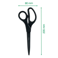 Titanové nůžky Leitz s nepřilnavou úpravou 20,5cm černé