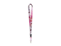 Klíčenka s karabinkou Pink Marble
