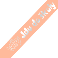 Šerpa Jdu do školy oranžová