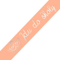 Šerpa Jdu do školy oranžová