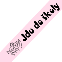Šerpa Jdu do školy růžová
