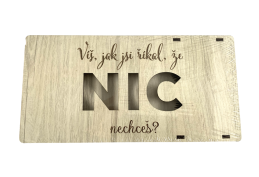 Dárková krabička ¨Nic¨