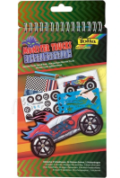 Blok kreativních šablon Monster Trucks