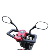 Elektrický čtyřkolový vozík RACCEWAY® SOLID, vínový