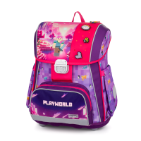 Školní aktovka premium Flowers Playworld girl
