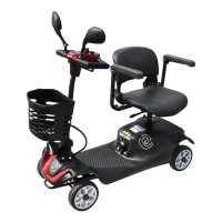 Elektrický čtyřkolový vozík RACCEWAY® SOLID, černý