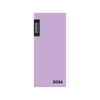 Diář 2026 měsíční PASTELINi fialový