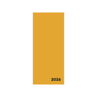 Diář 2026 měsíční Verde hořčice