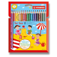 Trojhranné pastelky STABILO Trio pastelky 18ks