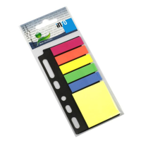 Samolepicí záložky 5x25ls neon