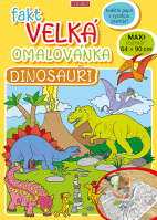 Velká omalovánka 64x90cm Dinosauři