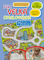 Velká omalovánka 64x90cm Město