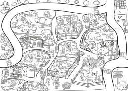 Velká omalovánka 64x90cm ZOO