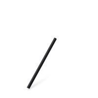 Bio papírové brčko Jumbo černé 15cm 100ks