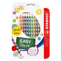 Trojhranné pastelky STABILO EASYcolors pro leváky 12ks