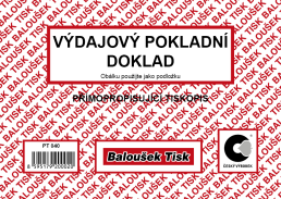 Výdajový pokladní doklad A6 NCR