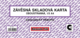 Závěsná skladová karta A4