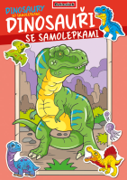 Omalovánky A4 se samolepkami Dinosauři