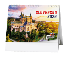 Stolní kalendář 2026 Toulky po Slovensku