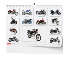 Nástěnný kalendář 2026 A3 Motorbike
