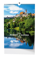Nástěnný kalendář 2026 A3 Krásy a Moravy a Slezka