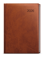 Diář 2026 denní A5 David-vivella hnědý