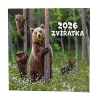 Nástěnný kalendář 2026 Zvířátka