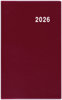Diář 2026 čtrnáctidenní Gustav-PVC bordó