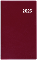 Diář 2026 měsíční Marika-PVC bordó