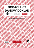 Dodací list daňový doklad A4