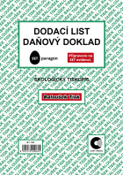 Dodací list daňový doklad A5
