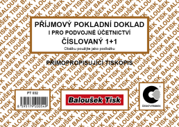 Příjmový pokladní doklad A6