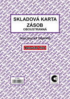 Skladová karta zásob A5