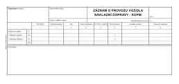 Záznam o provozu vozidla A4