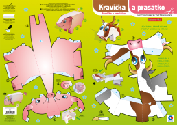 Vystřihovánky Kravička a prasátko 3D