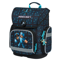 Školní aktovka Baagl Ergo Minecraft Blue Axe