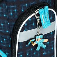 Školní aktovka Baagl Ergo Minecraft Blue Axe