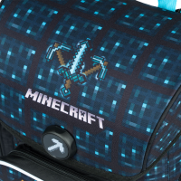 Školní aktovka Baagl Ergo Minecraft Blue Axe