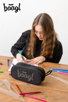 Studentský penál etue BAAGL Black