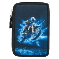 Školní penál třípatrový BAAGL Motorka