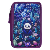 Školní penál třípatrový Baagl Jungle Panda