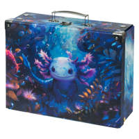 Skládací školní kufřík Baagl Axolotl