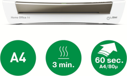 Laminátor A4 Leitz iLAM Home Office šedý