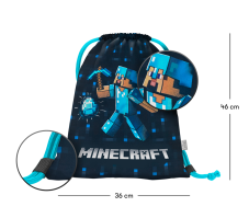 Sáček na obuv Baagl Minecraft Blue Axe