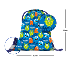 Předškolní sáček na obuv Baagl Monsters